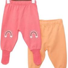 HelloBaby HelloBaby 2li Çoraplı Pantolon Kız Bebek
