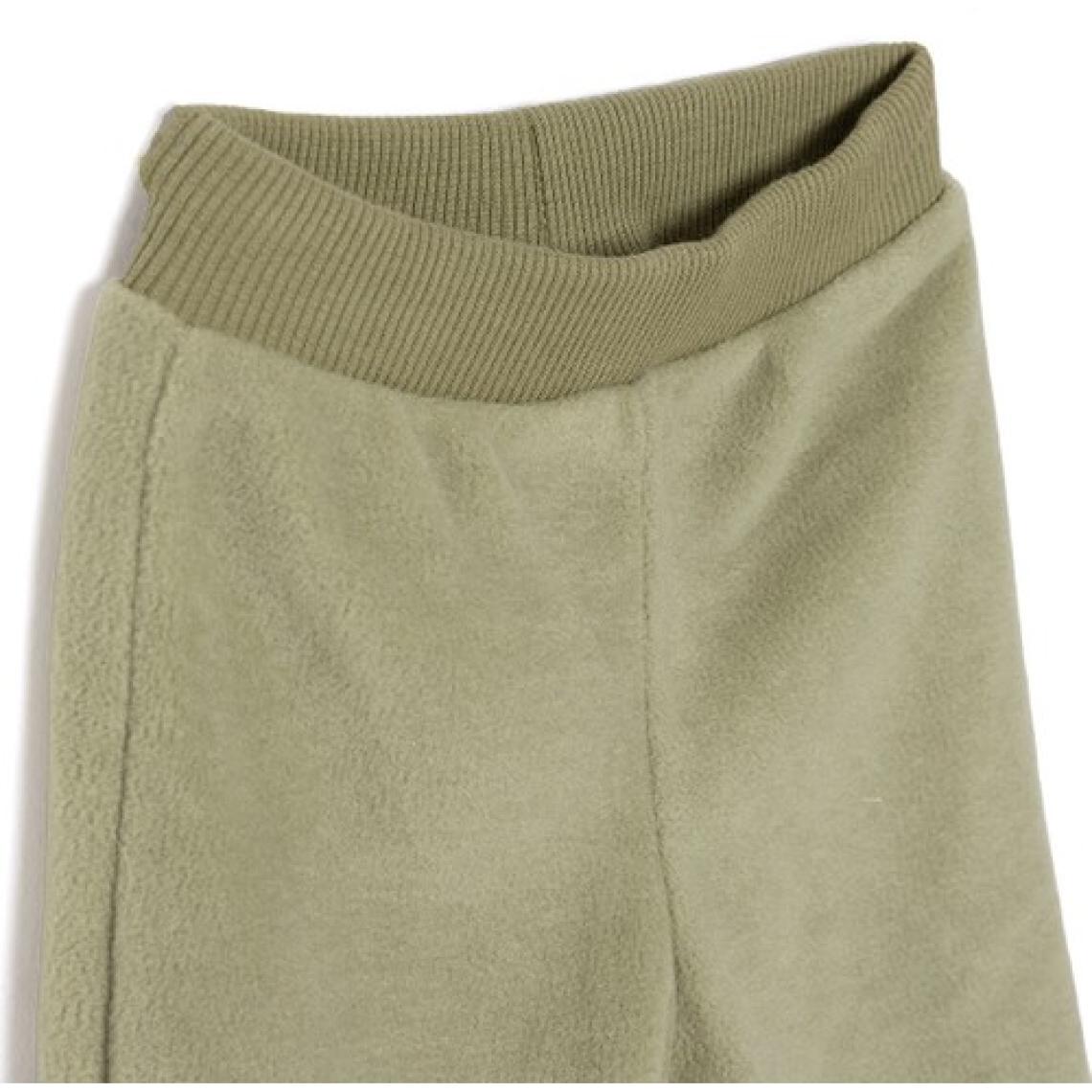 Hellobaby Erkek Bebek Basic Pantolon Polar Ribanalı Paça Koyu Gri