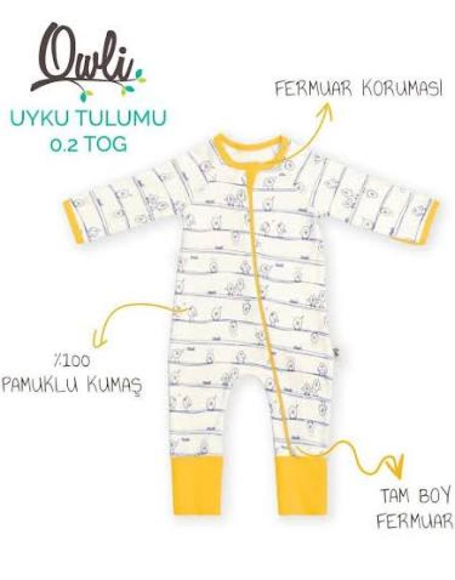 Owli Uyku Tulumu 0.2 Tog Early Birds Sarı