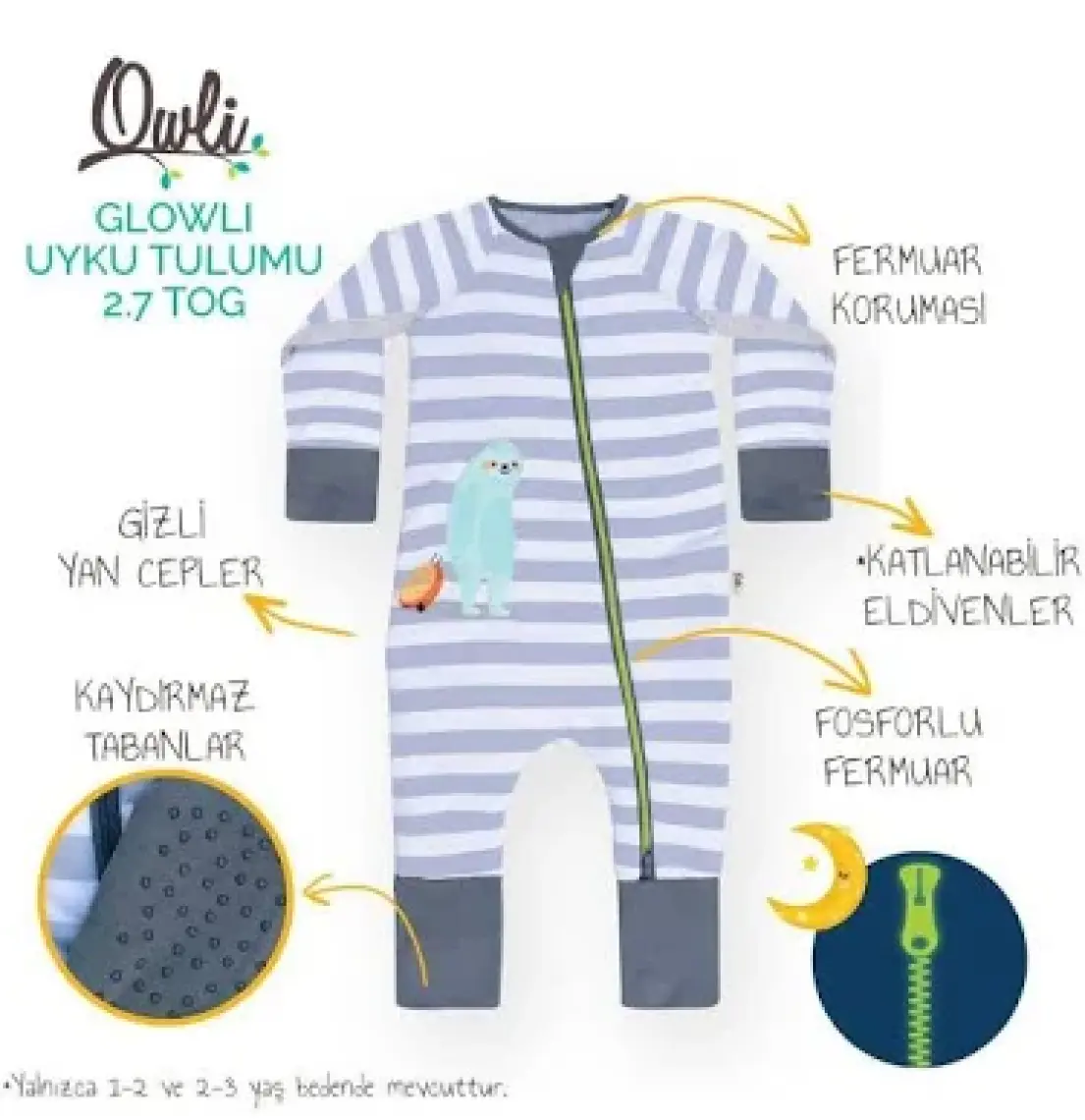 Owli Glowli Uyku Tulumu 2.7 Tog Sloth