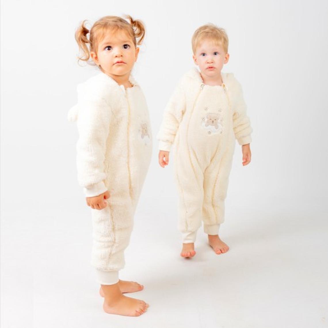 Sare Baby Pofuduk Serisi Kışlık Bebek Uyku Tulumu %100 Doğal Pamuk Astarlı Özel Kumaş Unisex 2.0 Tog