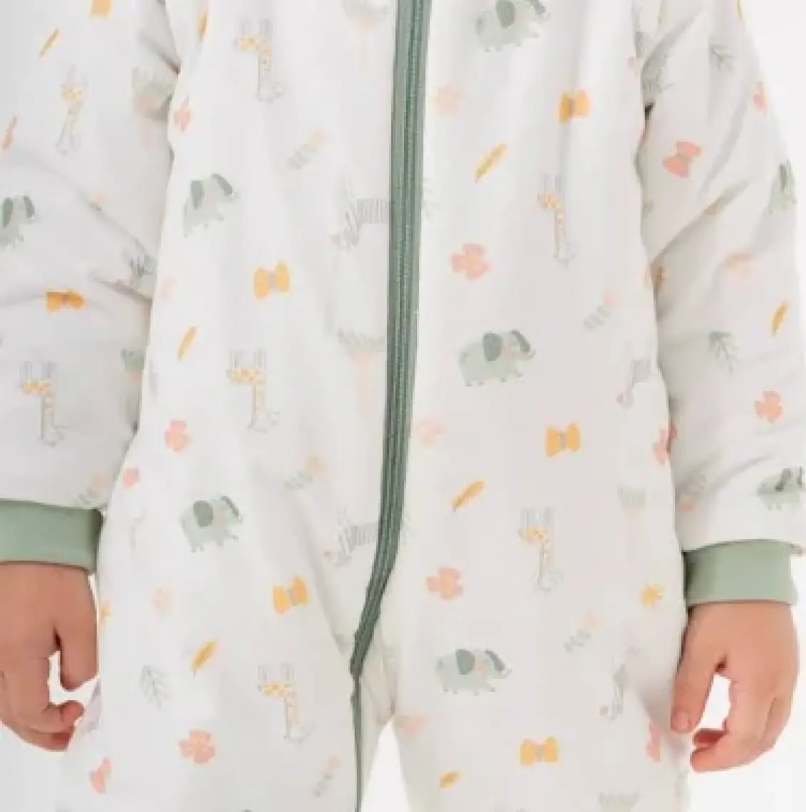 Moi Noi Fermuarlı Uzun Kollu Kışlık Bebek Çocuk Uyku Tulumu Safari 2,5 Tog