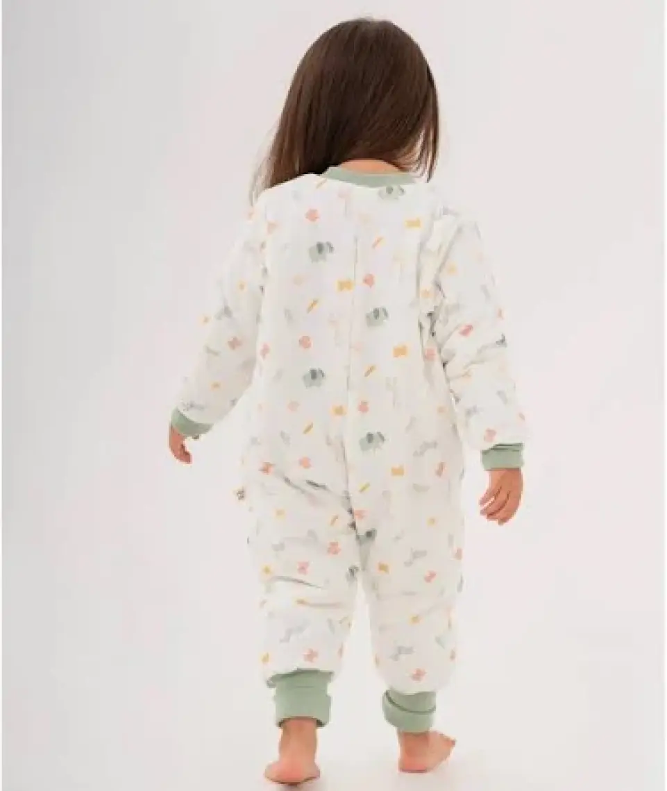 Moi Noi Fermuarlı Uzun Kollu Kışlık Bebek Çocuk Uyku Tulumu Safari 2,5 Tog