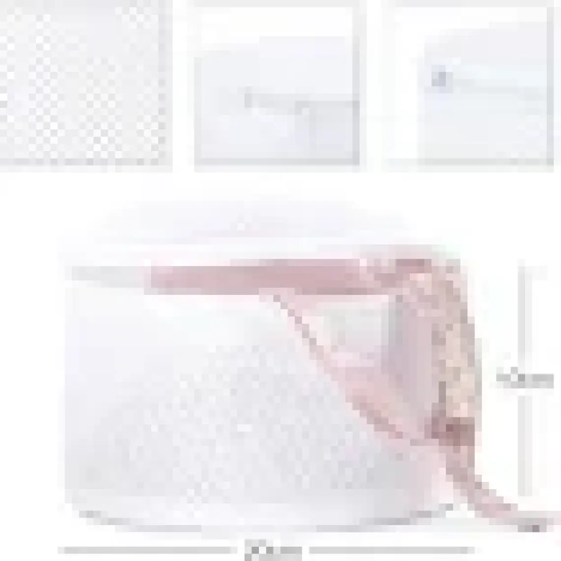 Ocean Home Textile Beyaz Fermuarlı İç Çamaşır Yıkama Filesi Torbası 20x10 cm