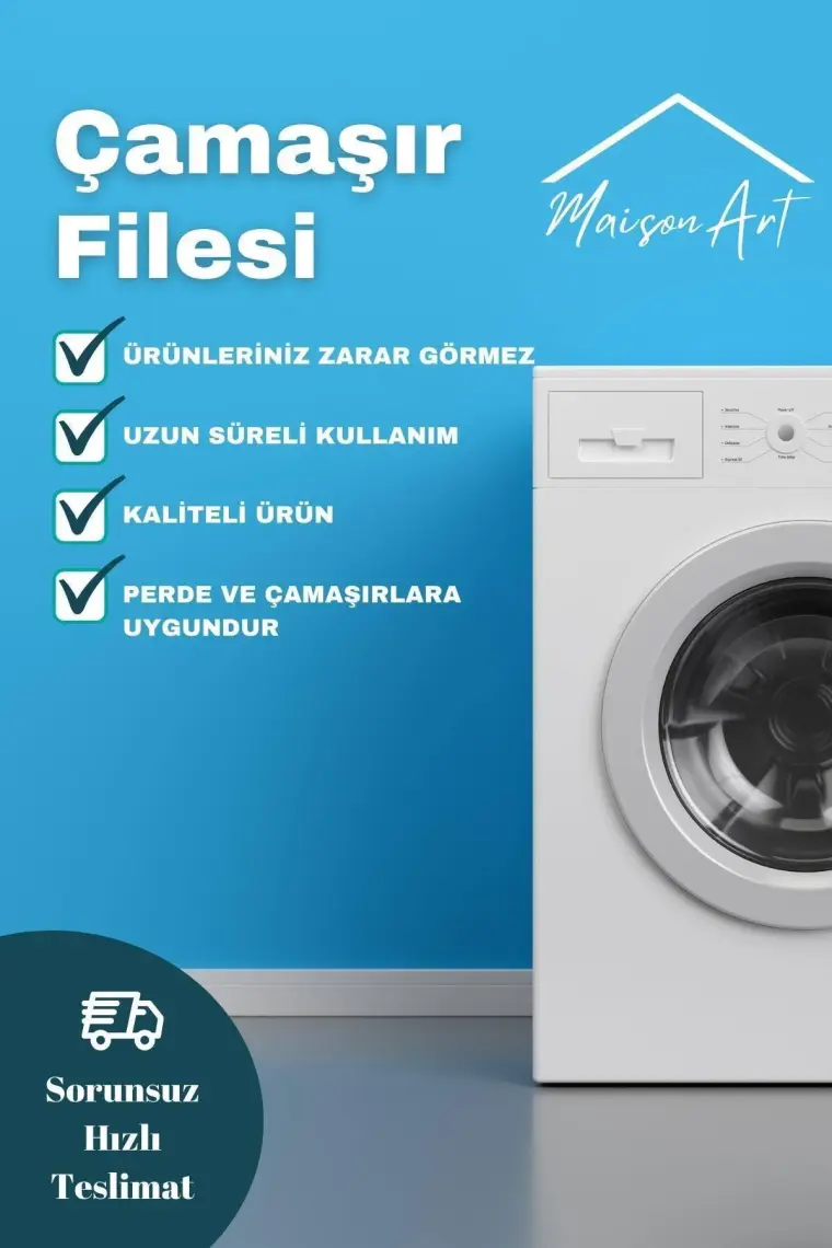 MaisonArt Lbag | Çamaşır Yıkama Filesi Ipli 40X60 cm | Çorap Perde Filesi