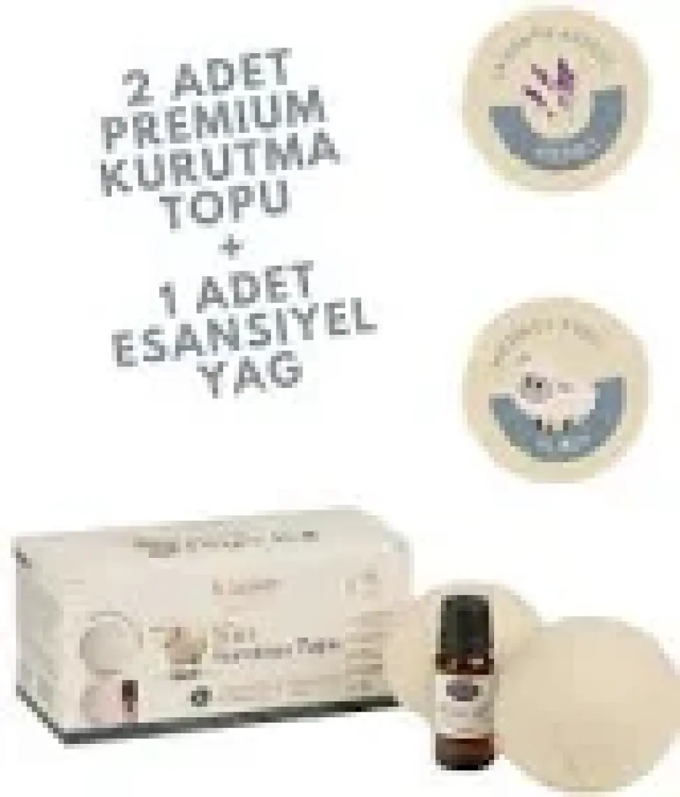 Dr. Lavender Merinos Yünü Xl Boy Çamaşır Kurutma Topu 50 Gr.+ Esansiyel Yağ 10 ml + Lavanta Kesesi