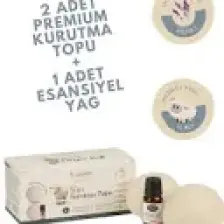 Dr. Lavender Merinos Yünü Xl Boy Çamaşır Kurutma Topu 50 Gr.+ Esansiyel Yağ 10 ml + Lavanta Kesesi