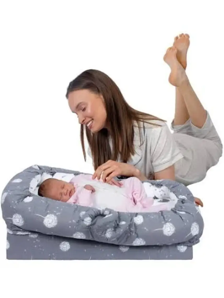 Sevi Bebe Anne Yanı Bebek ReflüYatağı Uç Uç Desenli