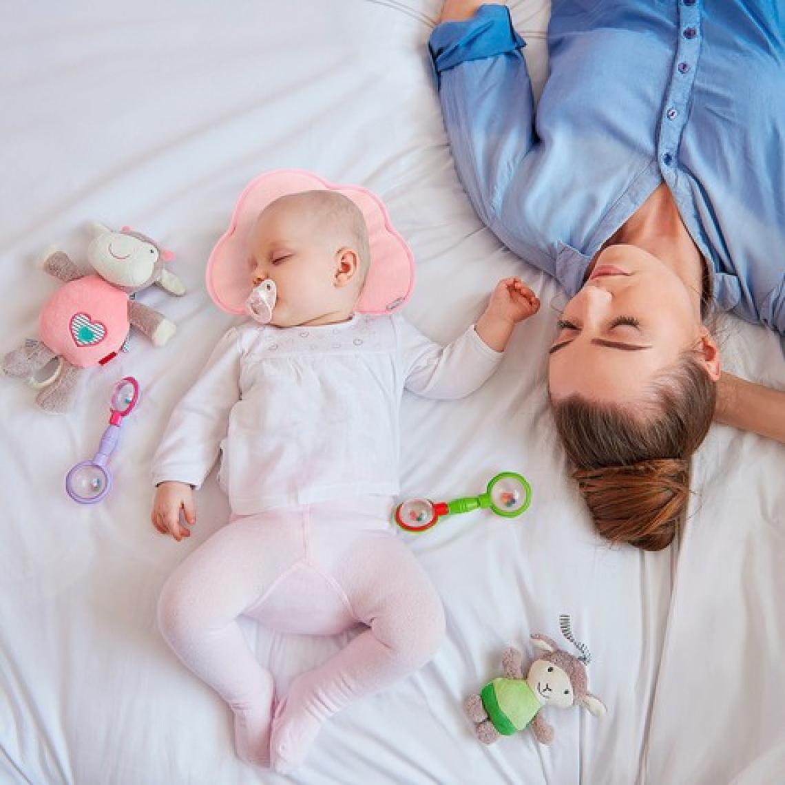 Mofy Baby Bulut Şeklinde Yenidoğan Düz Kafa Yastığı Kafa Şekillendirici Yastık
