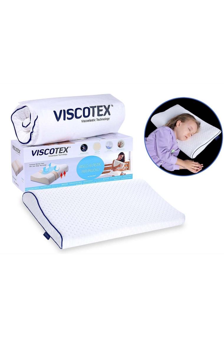 Visco Boyun Destekli Ortopedik Bebek Yastığı 50x30x6/4 Cm