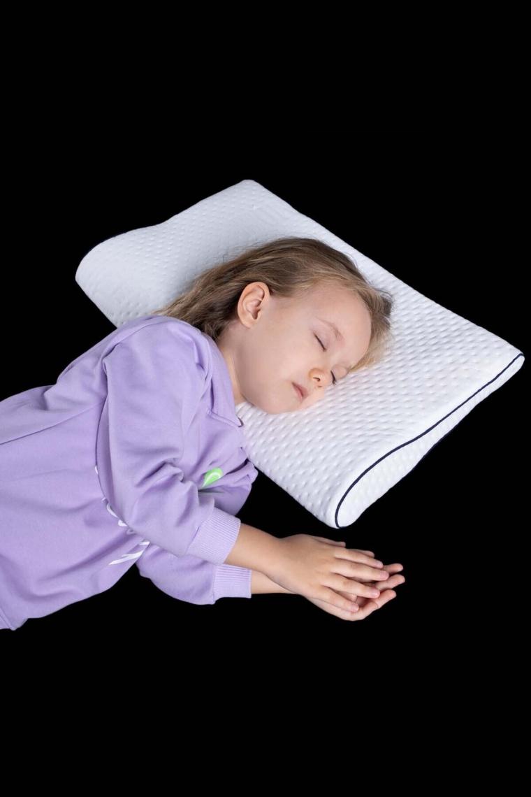 Visco Boyun Destekli Ortopedik Bebek Yastığı 50x30x6/4 Cm