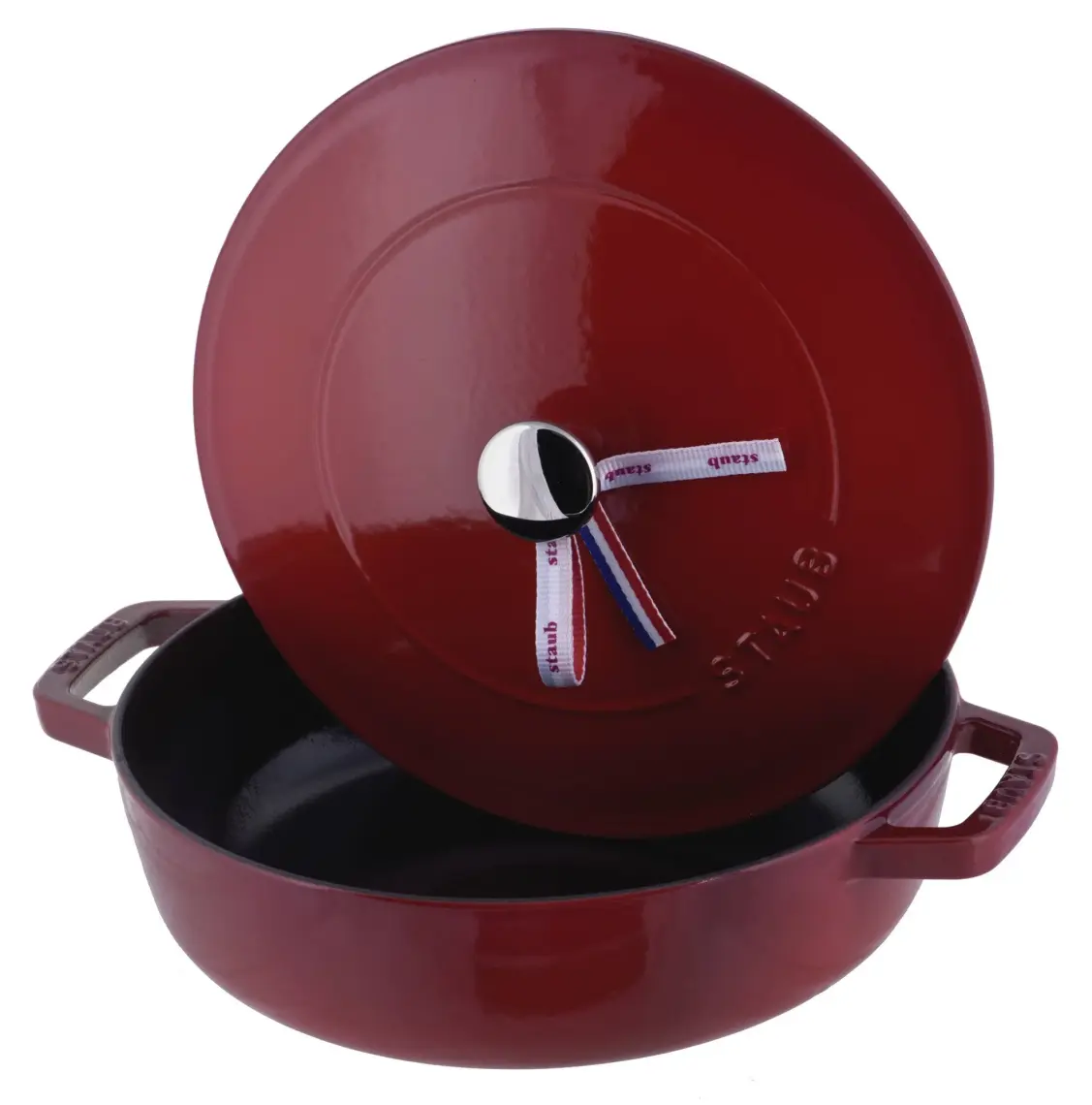 Staub Chistera Yağmur Efektli Döküm Tencere 24 cm Kiraz