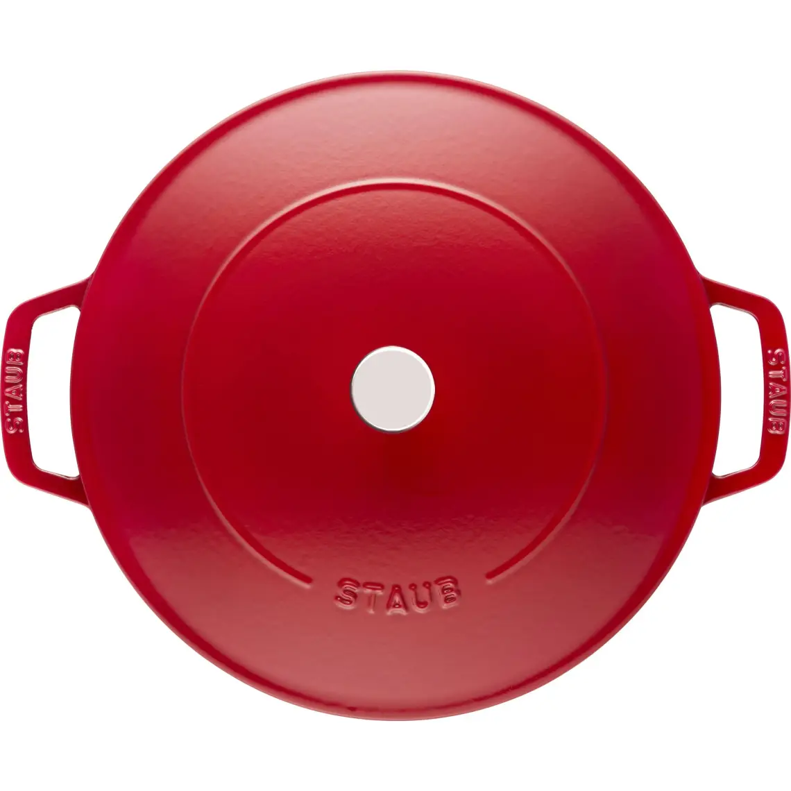 Staub Chistera Yağmur Efektli Döküm Tencere 24 cm Kiraz
