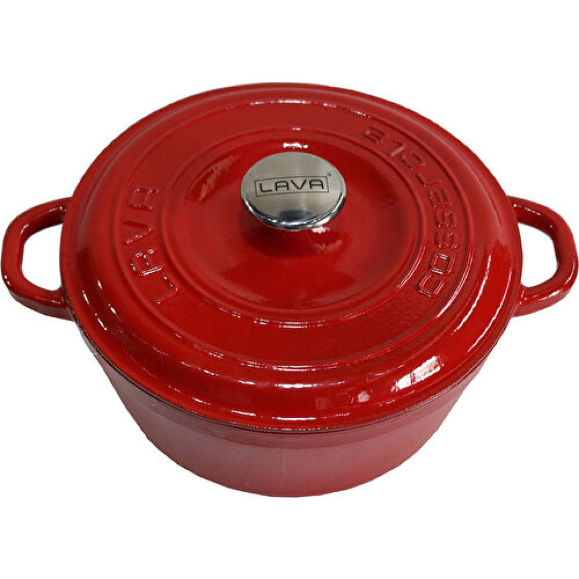 Lava New Heritage Yuvarlak Kırmızı 26 cm Döküm Tencere