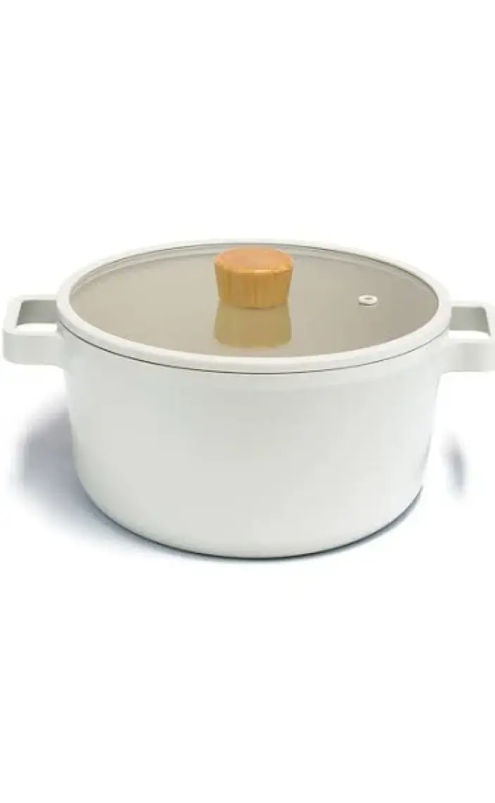 Neoflam Fika Cam Kapaklı Alüminyum Döküm Derin Tencere 26 x 13 cm.