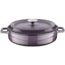 Lava Trendy Yuvarlak Döküm Demir Tencere Çap (Ø) 28 cm Mor