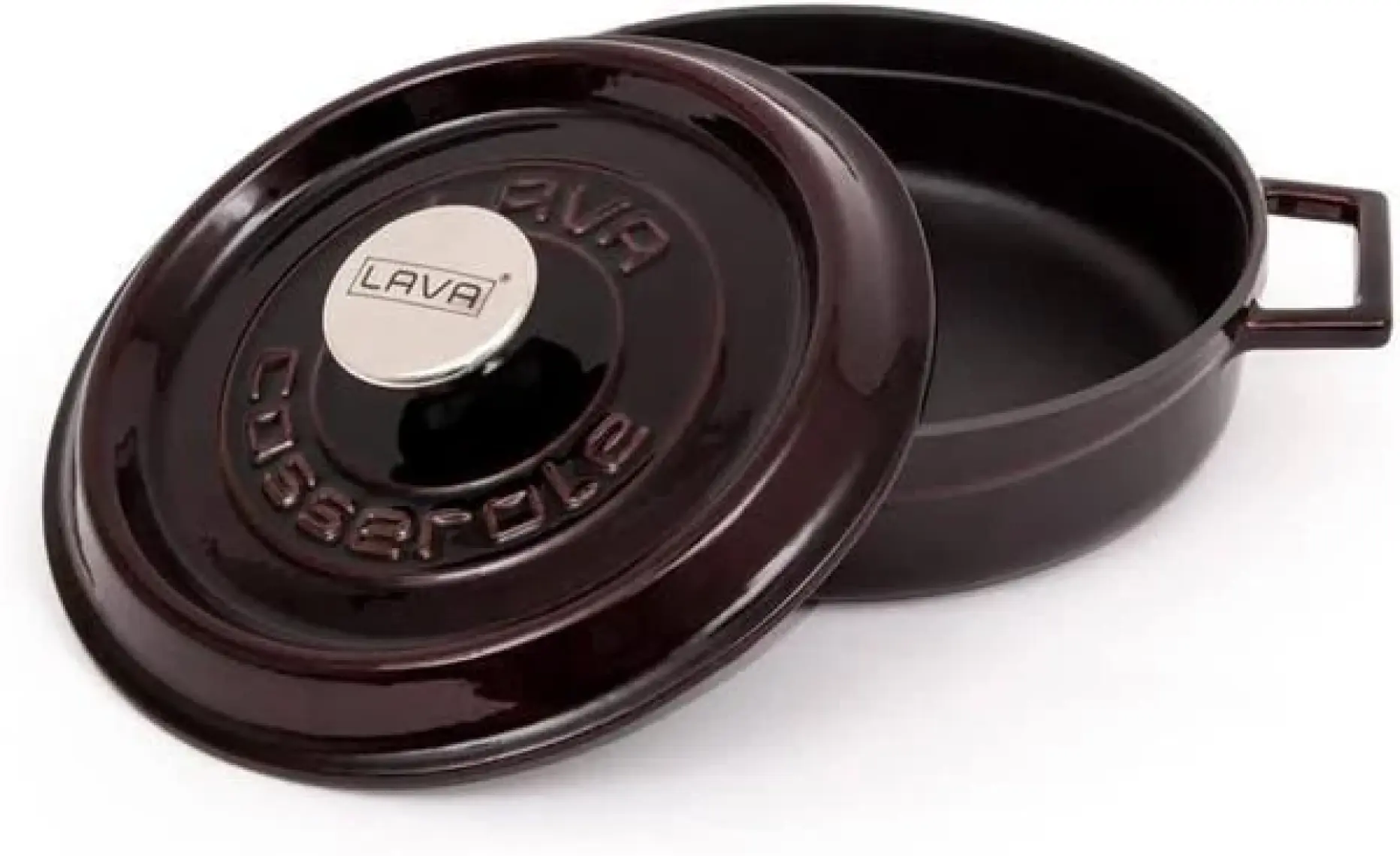 Lava Döküm Çok Amaçlı Yayvan Tencere. Trendy Serisi Çap(Ø)24cm.