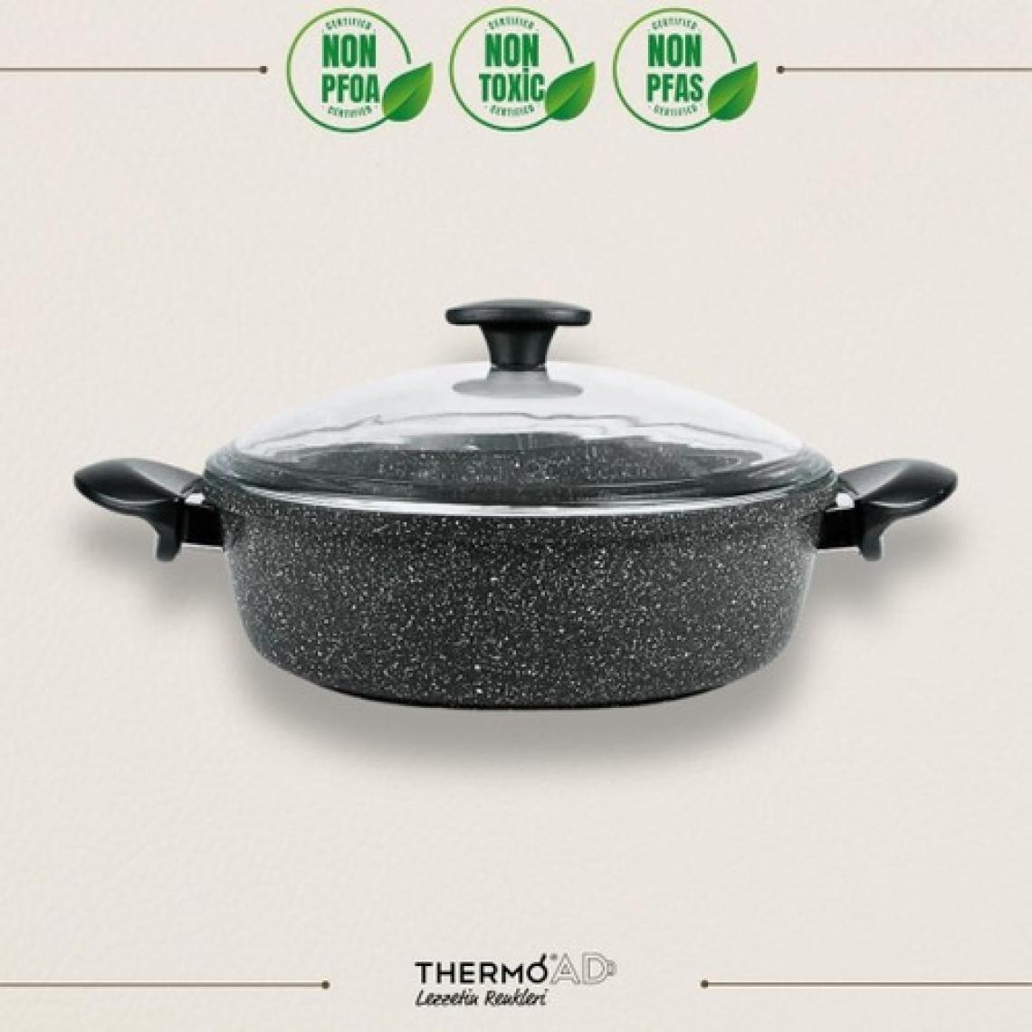 ThermoAD | Karnıyarık Tenceresi | Love Serisi | 28 cm | Gri