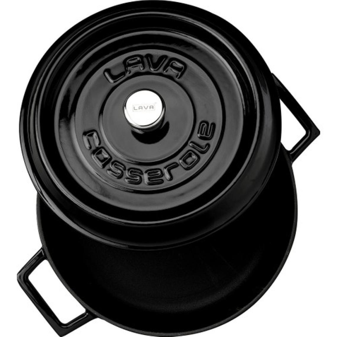 Lava Trendy 24 cm Yayvan Döküm Siyah Tencere