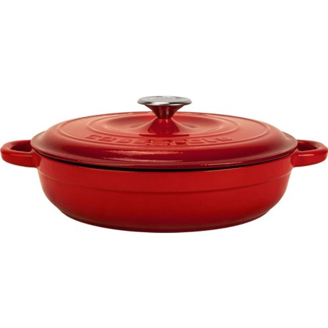 Lava Döküm Yuvarlak Çok Amaçlı Yayvan Tencere New Heritage Serisi Çap(Ø)28cm.