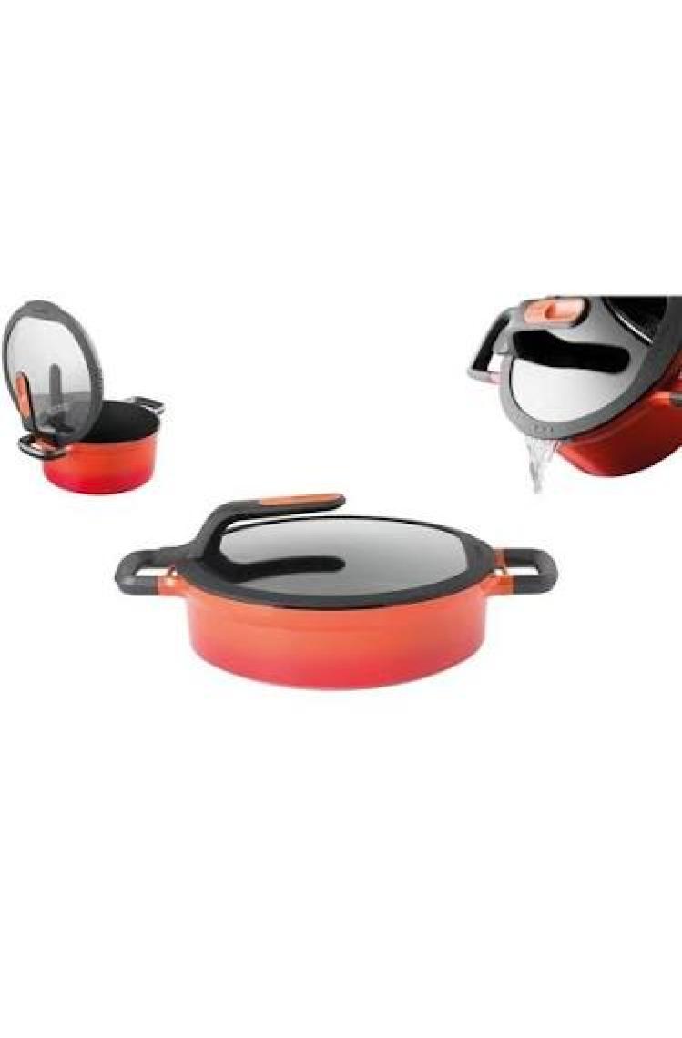 Berghoff Gem Stay Cool Soft Orange Pilav Tenceresi 26 cm