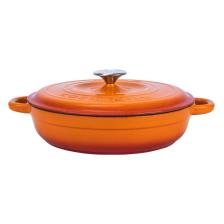 Lava New Heritage Turuncu 28 cm Döküm Çok Amaçlı Yayvan Tencere