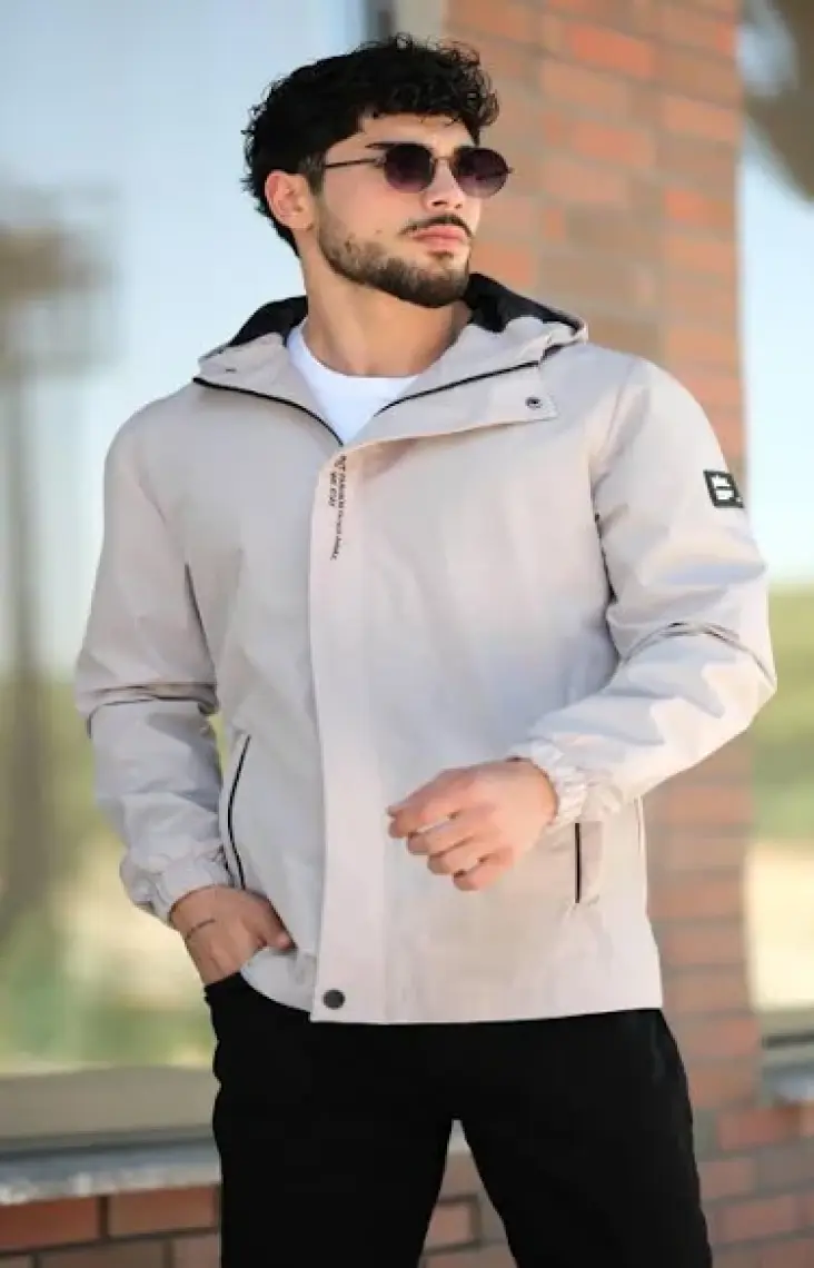 Stil Kombin Baskılı Spor Likra Kumaş Yağmurluk Mevsimlik Pldp 2967