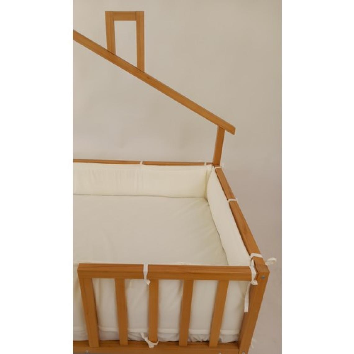 G&G Baby 100X200 cm Montessori Yataklar Için Yan Koruma Seti Ekru
