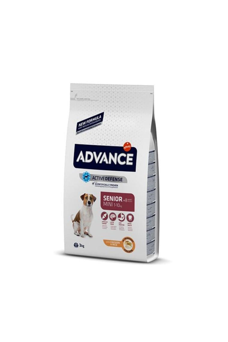 Advance Senior Mini +8 Tavuklu 3 kg Küçük Irk Yaşlı Köpek Maması