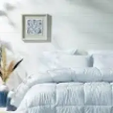 Yataş Bedding Macaron Çift Kişilik Yorgan - Yastık Set - Mavi