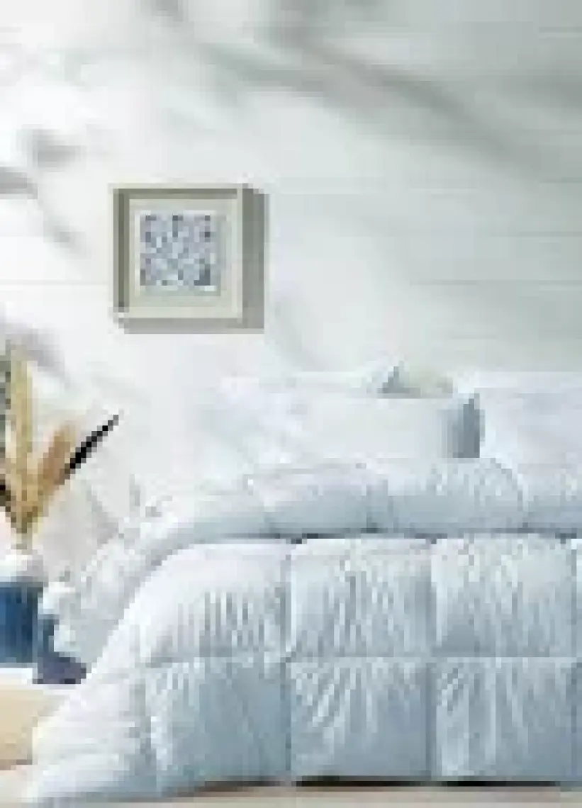 Yataş Bedding Macaron Çift Kişilik Yorgan - Yastık Set - Mavi
