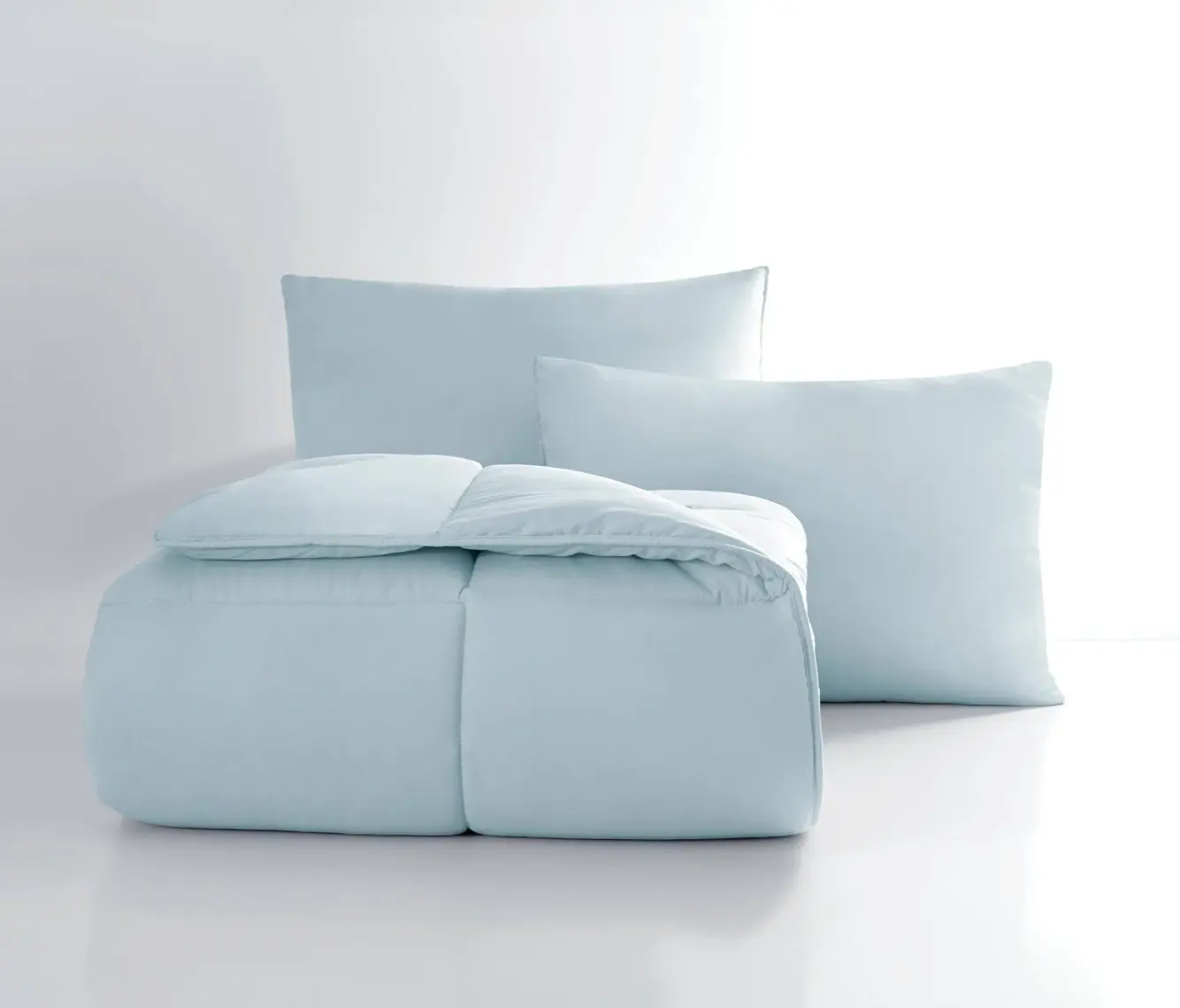 Yataş Bedding Macaron Çift Kişilik Yorgan - Yastık Set - Mavi
