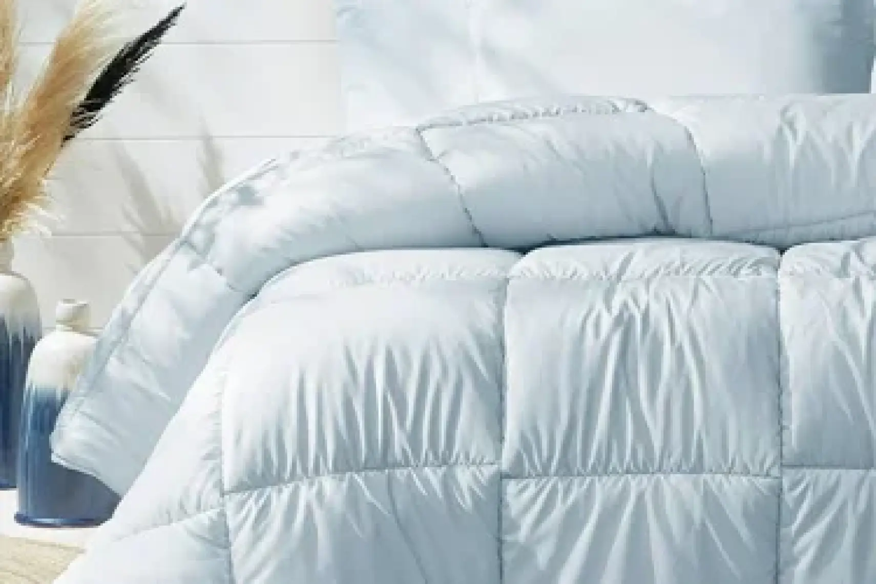 Yataş Bedding Macaron Çift Kişilik Yorgan - Yastık Set - Krem