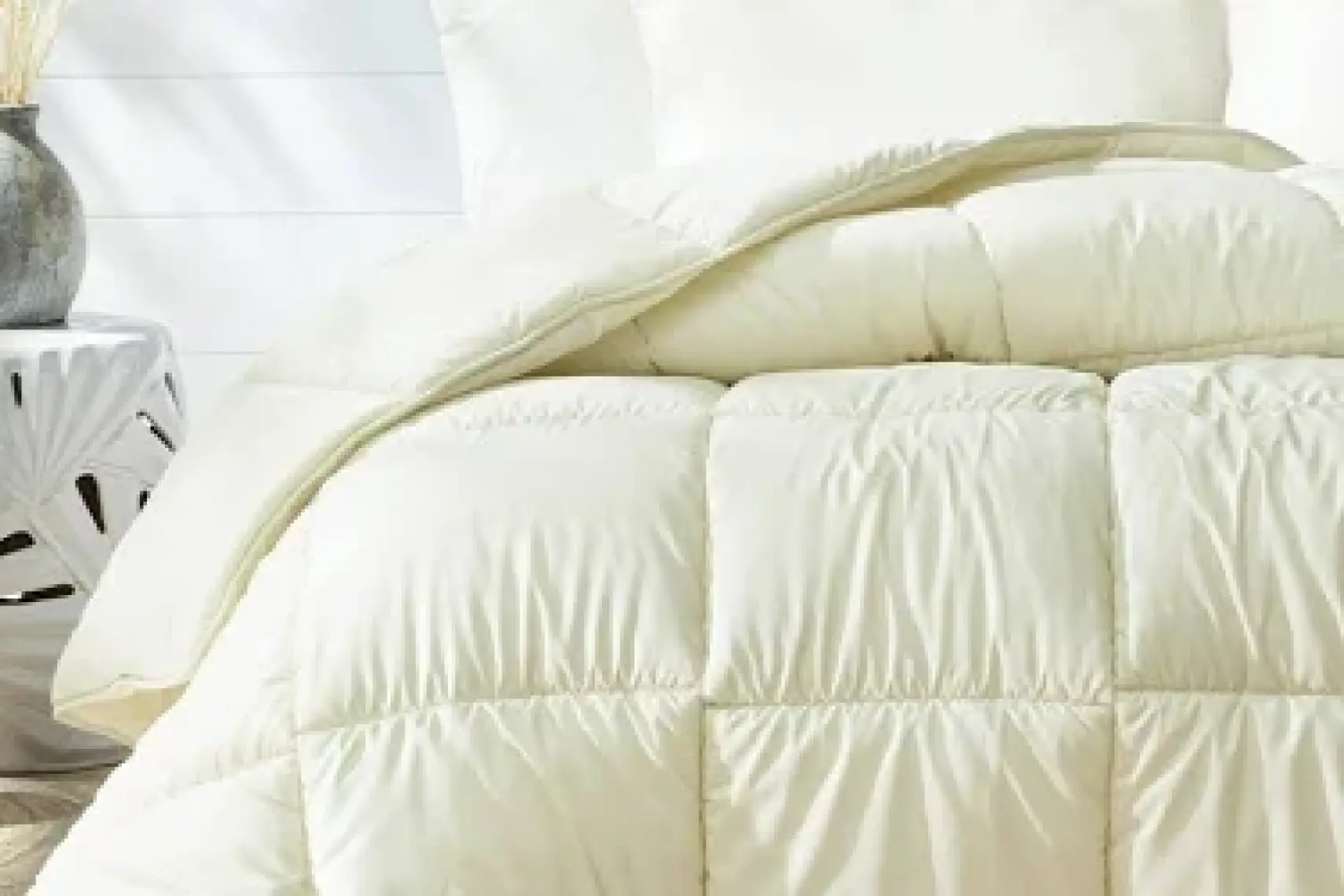 Yataş Bedding Macaron Çift Kişilik Yorgan - Yastık Set - Krem