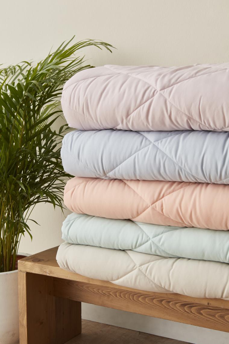 Sarah Anderson Grimes Mikrofiber Tek Kişilik Yorgan Mavi