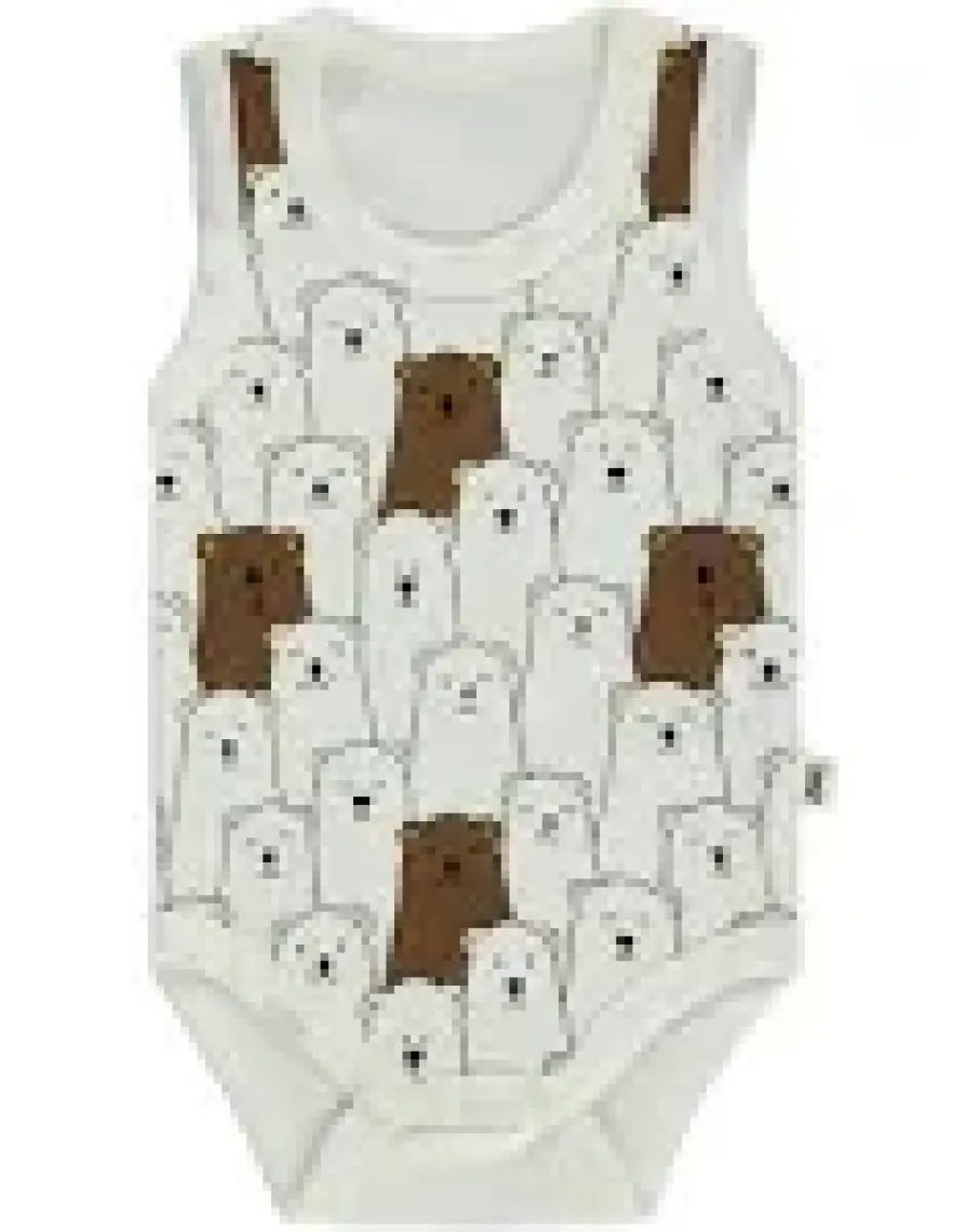 Civil Baby Erkek Bebek Çıtçıtlı Badi 1-18 Ay Ekru