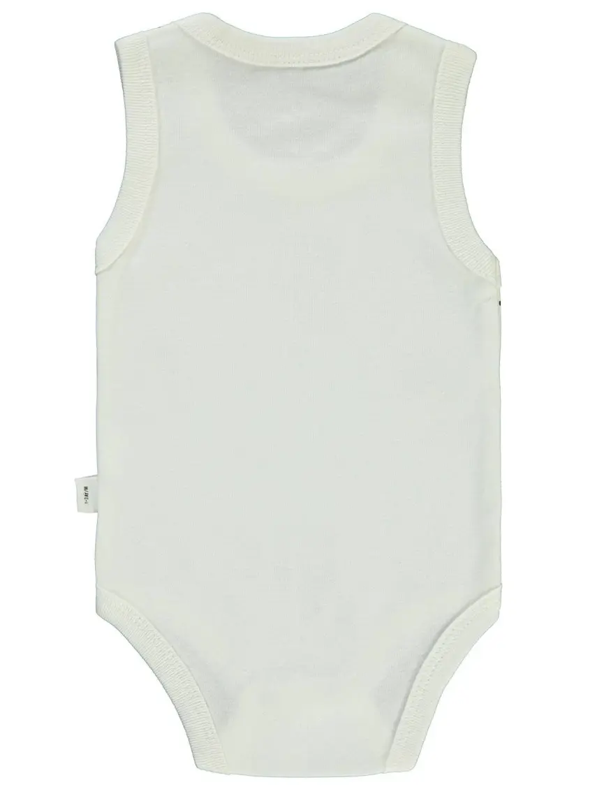 Civil Baby Erkek Bebek Çıtçıtlı Badi 1-18 Ay Ekru
