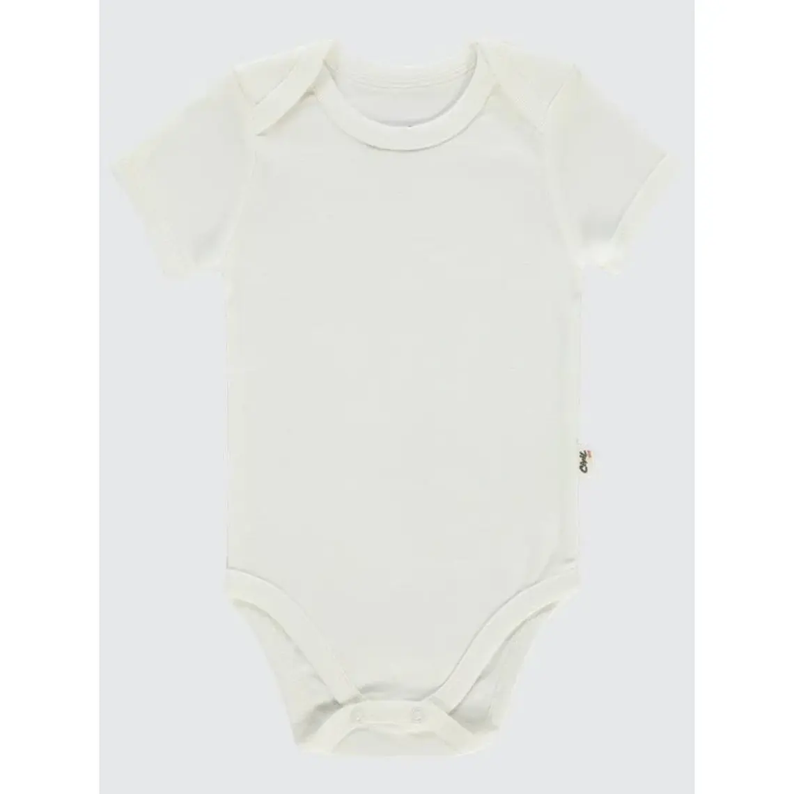 Civil Baby Bebek 5'li Çıtçıtlı Badi 12-36 Ay Beyaz