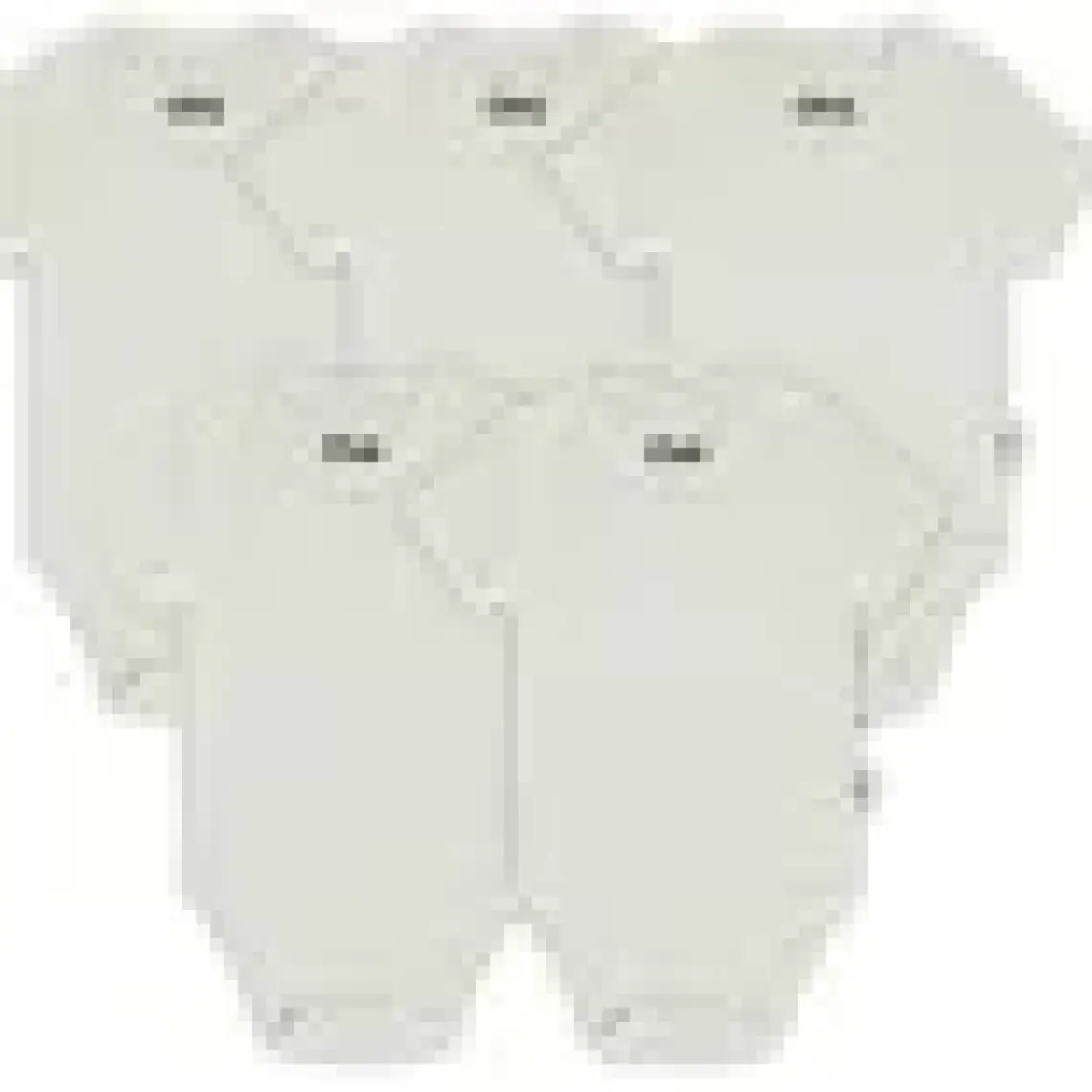 Civil Baby Bebek 5'li Çıtçıtlı Badi 12-36 Ay Beyaz
