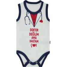 Civil Baby Erkek Bebek Çıtçıtlı Badi 1-36 Ay Lacivert