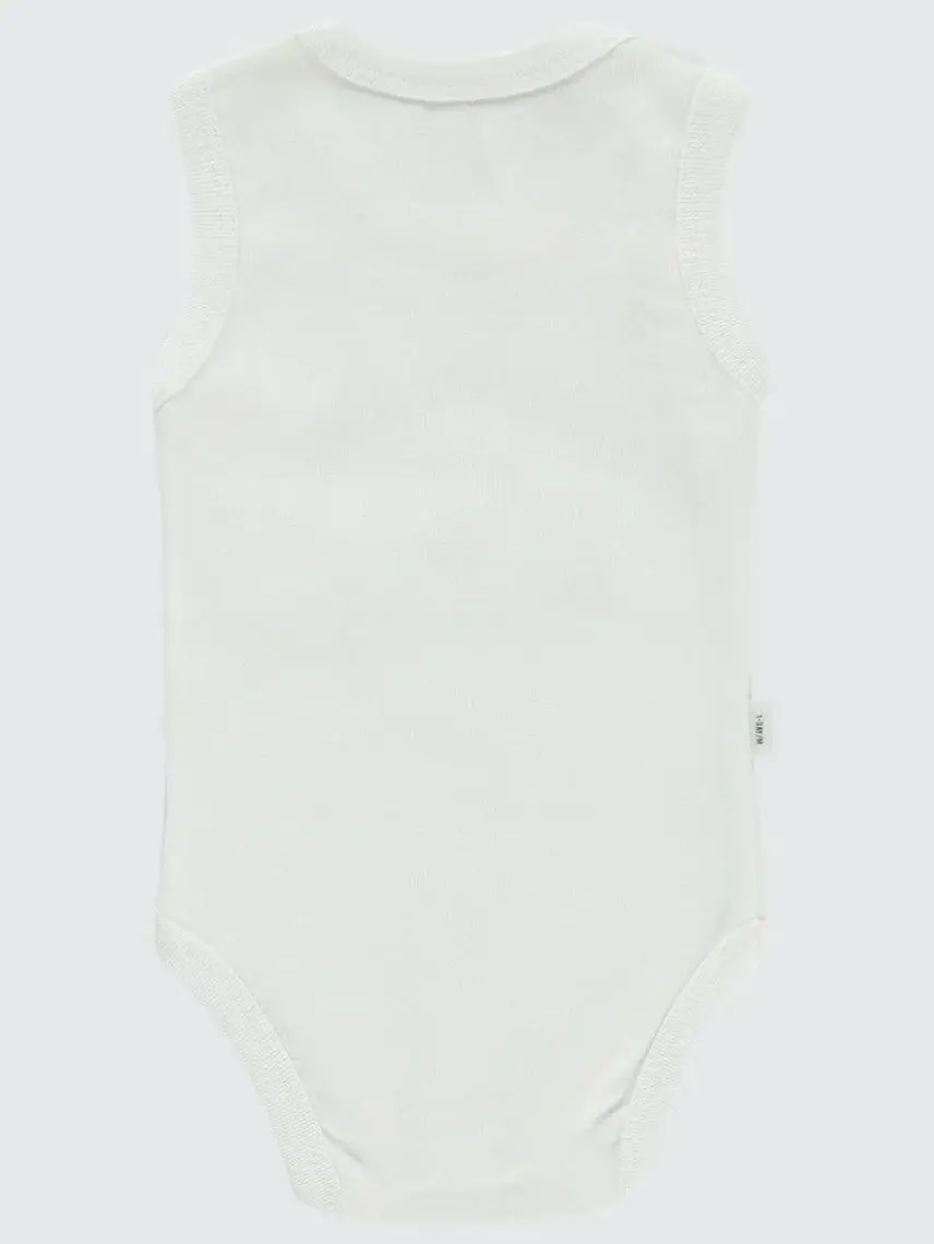 Civil Baby Bebek Çıtçıtlı Badi 1-12 Ay Ekru