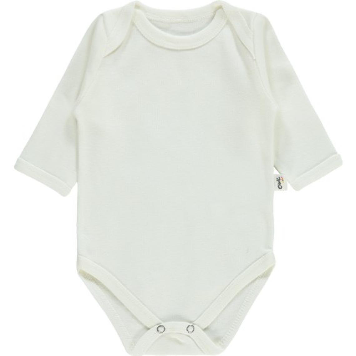 Civil Baby Bebek Çıtçıtlı Badi 3-9 Ay Beyaz