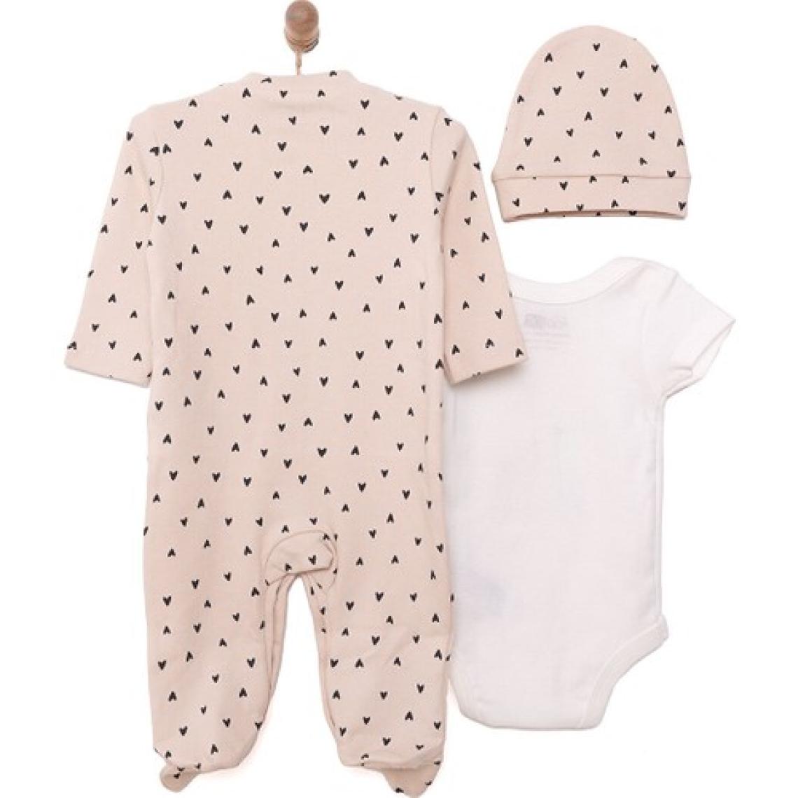 HelloBaby  Kız Tulum-Body-Şapka Kız Bebek
