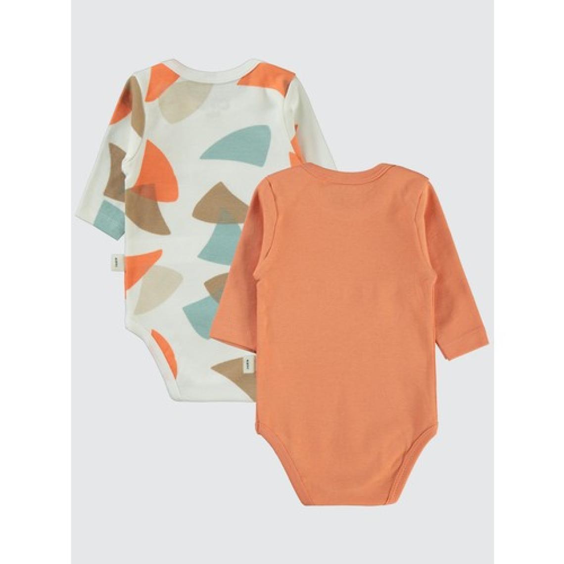Civil Baby Erkek Bebek 2'li Çıtçıtlı Badi 3-18 Ay Oranj