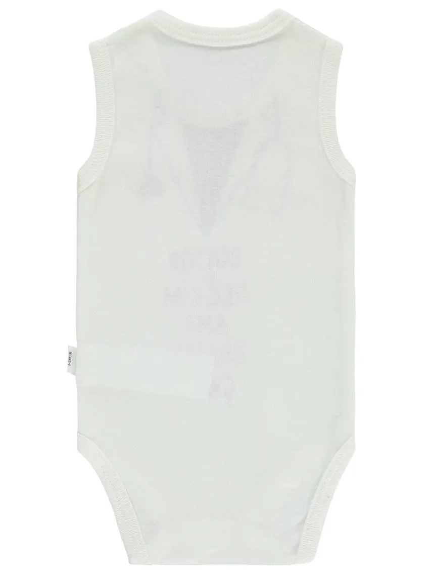 Civil Baby Erkek Bebek Çıtçıtlı Badi 18 Ay  Ekru