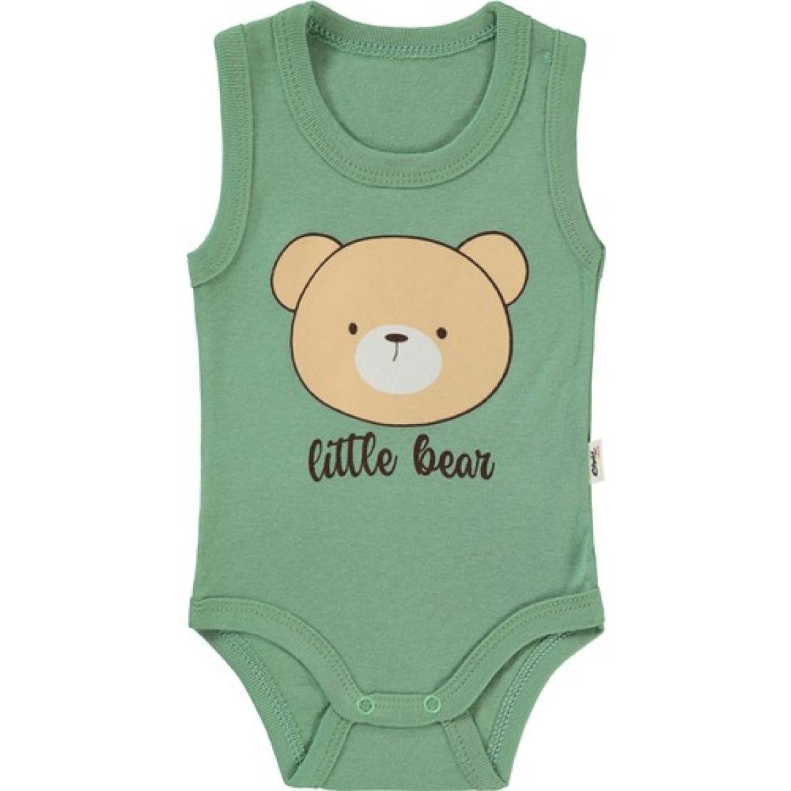 Civil Baby Erkek Bebek Çıtçıtlı Badi 1-36 Ay  Haki