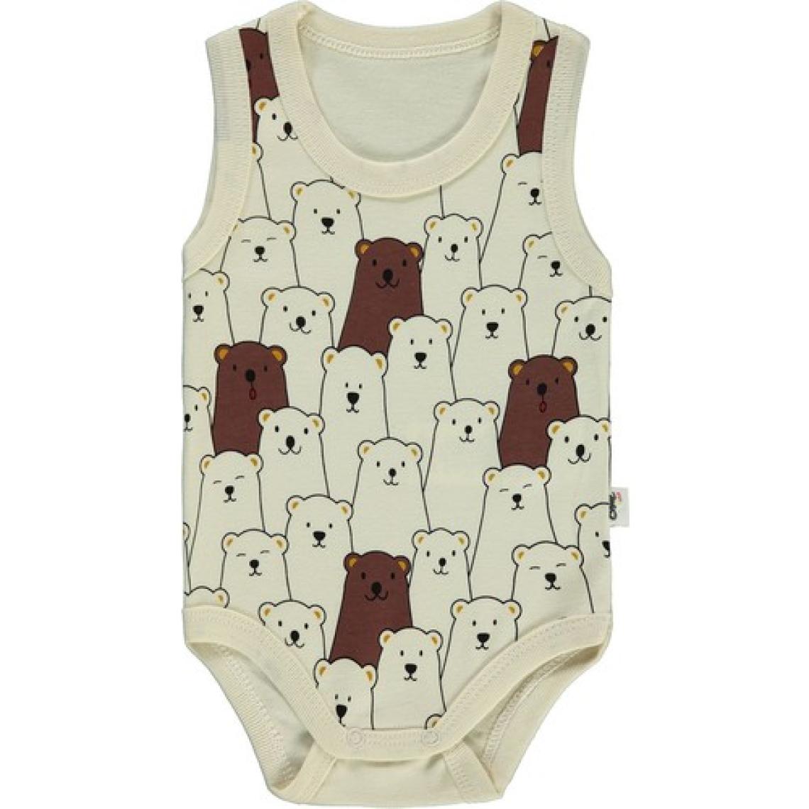 Civil Baby Erkek Bebek Çıtçıtlı Badi 1-18 Ay Bej