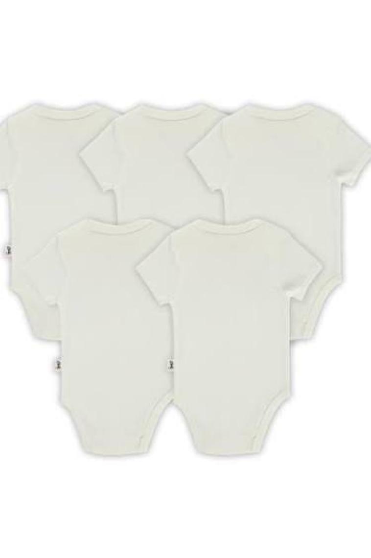 Civil Baby Bebek 5'li Çıtçıtlı Badi 12-36 Ay Beyaz