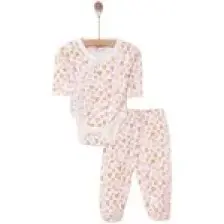 HelloBaby  Kalp Baskılı Yenidoğan Zıbın Body-Patikli Alt Kız Bebek