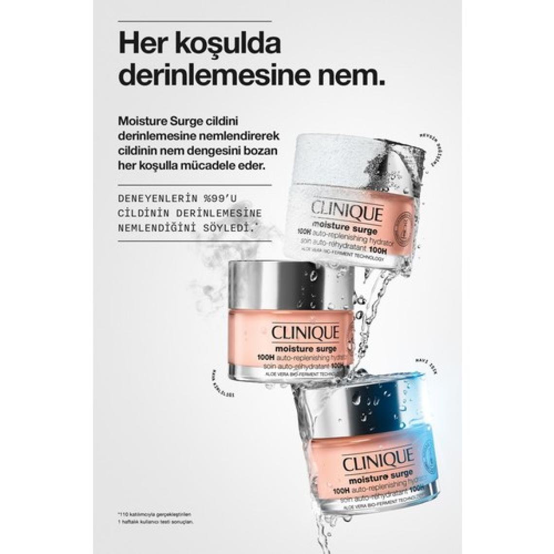 Clinique Moisture Surge™ 100 Saat Etkili Nemlendirici Yüz Kremi 50ml | Aloe Vera BioFerment, Hyalüronik Asit